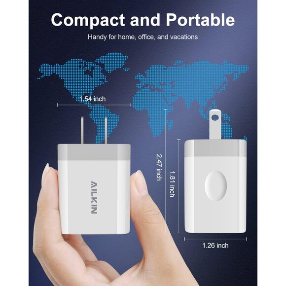 Ailkin USB-C PD 20W Power Adapter - White - Picture 7 of 9